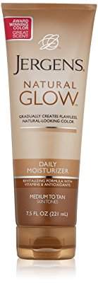 Jergens Glow Daily Moisturizer Med to Tan