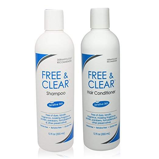 Free & Clear Set, includes Shampoo-12 Oz and Conditioner