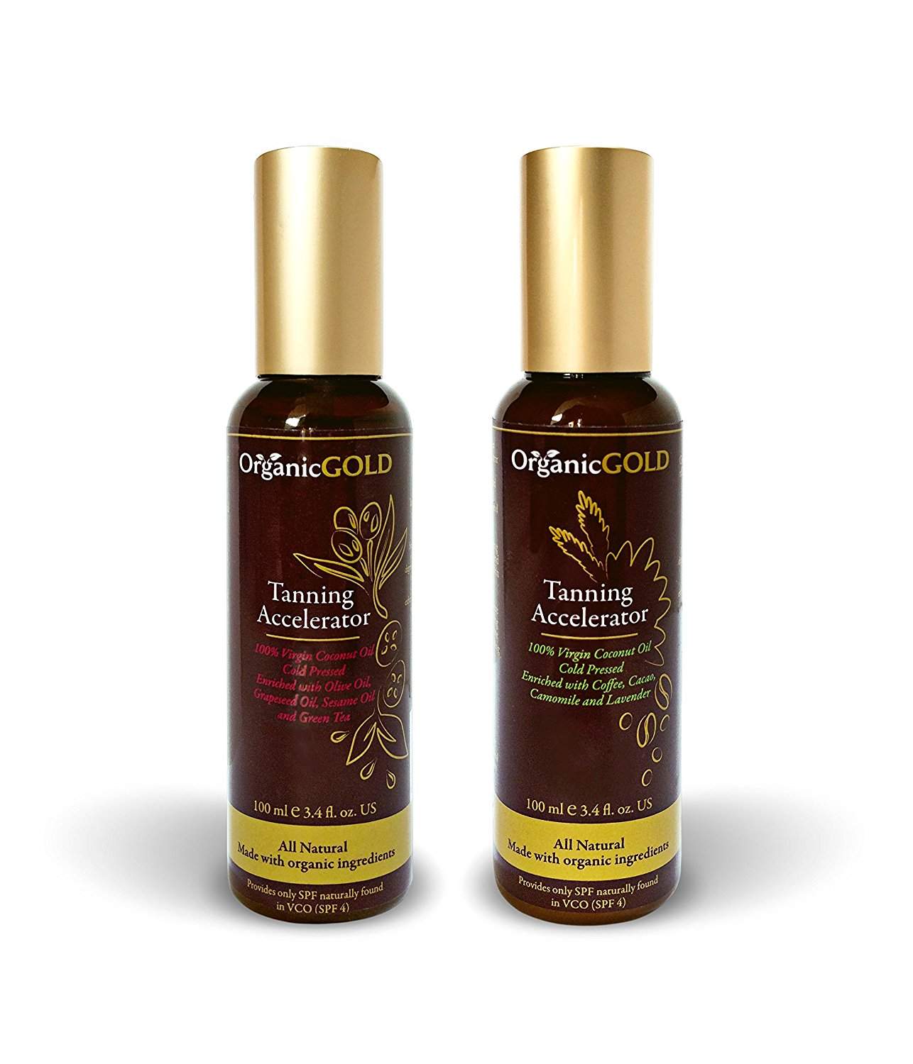 OrganicGOLD Virgin Coconut Sun Tanning Oil